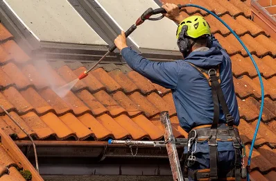Démoussage et hydrofuge de toiture à Anstaing